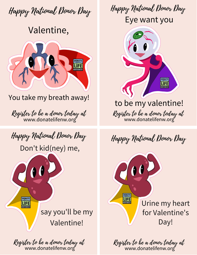 Four valentines
