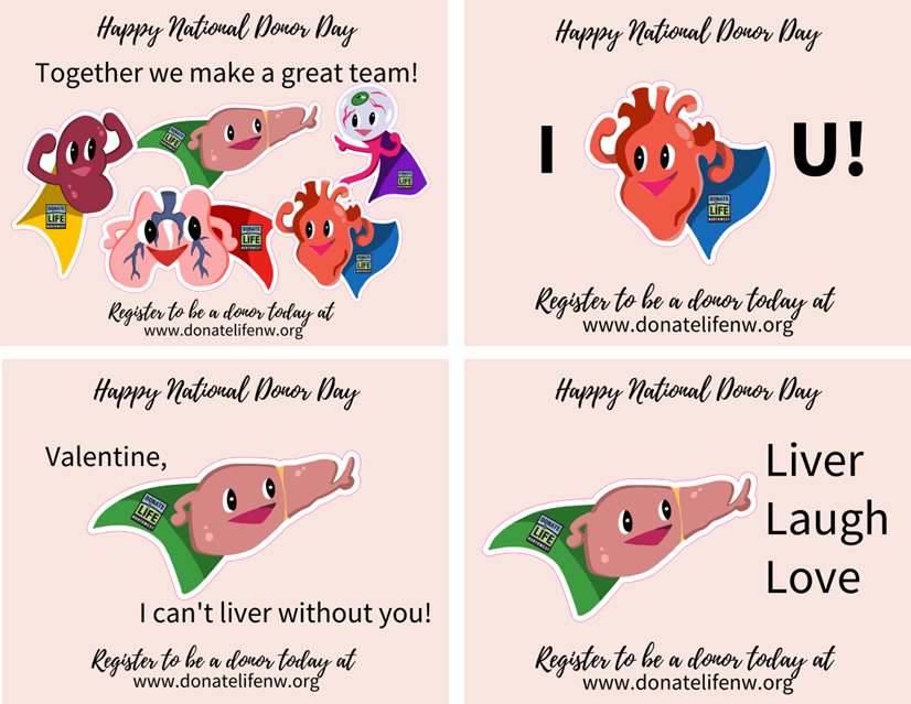 Four valentines